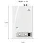Eccotemp FVI12-LP Liquid Propane Gas Tankless Water Heaters, White