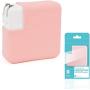 Premium Silicone Charger Cover Compatible with MacBook Pro 13 (Model: A2251/2289/A2338, 2020+), MacBook Pro 13 (Model:A1425/A1502/A1706/A1708/A1989/A2159, 2011-2020) - Pink