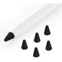 ZALU Silicone Nibs Cover Writing Protection for iPad Pencil Compatible with Apple Pencil Tips (2nd Gen) (Black-5 pcs)