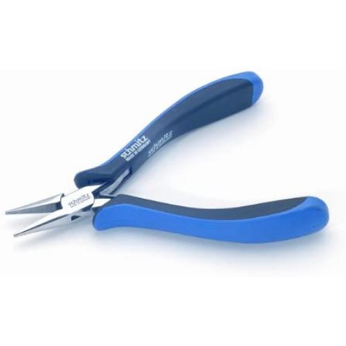 Needle Nose Pliers 5.1/4 | schmitz 4211HS22 | straight, short, smooth jaws | ESD - Dissipative | Hightech tool for professionals | Made in Germany - Solingen