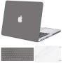 MOSISO Case Only Compatible with MacBook Pro Retina 13 inch (Models: A1502 & A1425) (Older Version Release 2015 - end 2012), Plastic Hard Shell Case & Keyboard Cover & Screen Protector, Gray