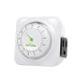 BN-LINK 12 Hour Mechanical Accurate Countdown Timer with Grounded Pin - Energy Saving for Kitchen, Phone Charger, Lamps, Security 1875W, 1/2 HP, ETL Listed