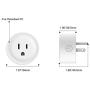Smart WiFi Plug Outlet Compatible with Alexa and Google Home & IFTTT, Remote Control Your Home Appliances from Anywhere, Voice Control and Timer Function Wireless Socket, No Hub Required 2 Pack