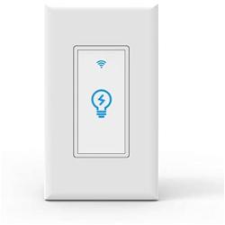 Joso Smart Light Switch, Wi-Fi Remote Timing Control with Smartphone In-Wall Light Switch compatible with Amazon Alexa and Google Assistant,No Hub Required