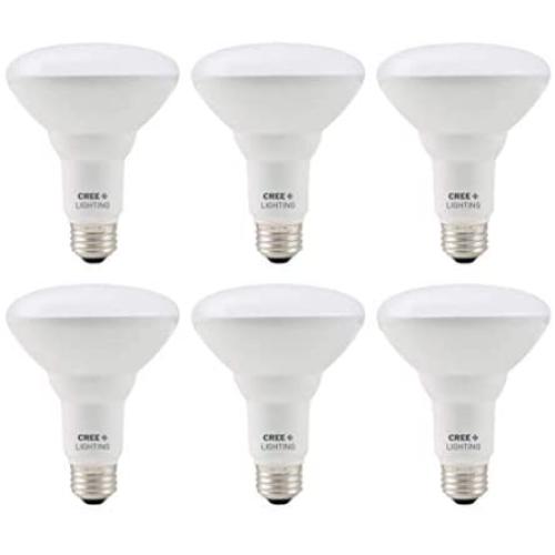 Cree, 65w Equivalent, 8.8w. Soft White, LED, Dimmable, BR30 Indoor Flood Bulb, 6 Pack