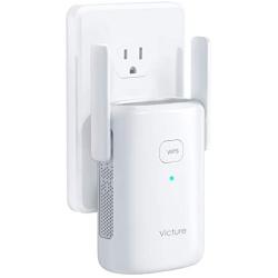Victure 1200mbps WiFi Range Extender, 2.4G&5G Dual Band WiFi Repeater, WiFi Booster with Ethernet Port, WPS, Simple Setup, Provide a Stable Network for Online Working