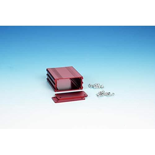 B1-040RD: Red Anodized, Extruded Aluminum Electronic Enclosure Project Box Electronic DIY Case, size 1.57''x 2.5''x1.18'' / 40 x 63.5 x 30mm (LWH)