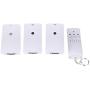 Woods 13569 13569WD Indoor Wireless Remote Kit up to 66 ft. Range, Ideal for Holiday Decorations, Works Through Walls Windows and Doors, Controls up to 3 Devices, 3-Outlet Pack, White/Orange