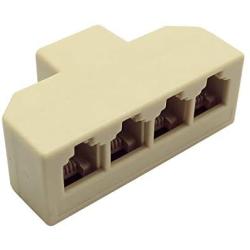 ZRM&E Telephone Junction Box 6P4C Telephone Distributor 4 Way Telephone Splitter 1 Female to 3 Female