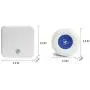 Wireless Caregiver Pager Call Button Personal Alert Panic Button for Home Elderly Patient Nurses Seniors Disabilities 2 Receivers 2 Waterproof Transmitters