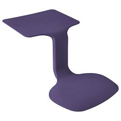 ECR4Kids - ELR-15810-EP The Surf Portable Lap Desk, Flexible Seating for Homeschool and Classrooms, One-Piece Writing Table for Kids, Teens and Adults, GREENGUARD [Gold] Certified, Eggplant
