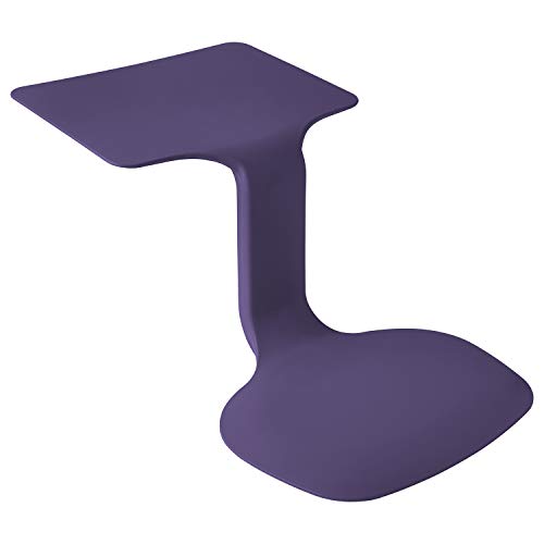 ECR4Kids - ELR-15810-EP The Surf Portable Lap Desk, Flexible Seating for Homeschool and Classrooms, One-Piece Writing Table for Kids, Teens and Adults, GREENGUARD [Gold] Certified, Eggplant