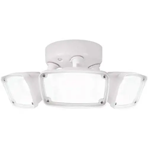 Halo FHS303TW FHS White Outdoor Integrated Triple Head 4000K Cool, Switch Controlled LED Flood Light Halo FHS303TW FHS White Outdoor Integrated Triple Head 4000K Cool, Switch Controlled LED Flood Light