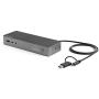 StarTech.com USB-C & USB-A Dock - Hybrid Universal Laptop Docking Station with 100W Power Delivery - Dual Monitor 4K 60Hz HDMI & DisplayPort - 4X USB 3.1 Gen 1 Hub, GbE - Windows & Mac (DK30C2DPEP)