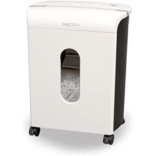 GoECOlife GMW124P-Wht Limited Edition 12-Sheet High Security Microcut Paper Shredder, White