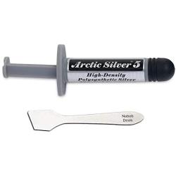 Nabob Deals Arctic Silver 5 Thermal Cooling Compound Paste 3.5g Heatsink Paste High-Density Polysynthetic Silver with Bonus Tool (Arctic Silver with Bonus Tool)