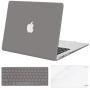 MOSISO Compatible with MacBook Air 13 inch Case (Models: A1369 & A1466, Older Version 2010-2017 Release), Protective Plastic Hard Shell Case & Keyboard Cover & Screen Protector, Gray