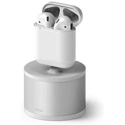 elago D Stand Charging Station for Apple Products (Silver) - Charging Dock for Apple TV Remote, iPhone, AirPods, iPad Mini, Apple Pencil, Keyboard and Magic Mouse [Premium Aluminum][Cable Management]