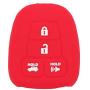SEGADEN Silicone Cover Protector Case Holder Skin Jacket Compatible with TOYOTA 4 Button Remote Key Fob CV2407 Red