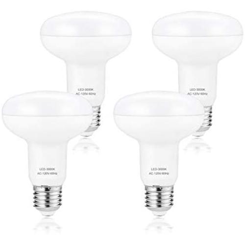 Flood Light Bulbs Indoor-9W Dimmable, BR25 /R80 Led Bulb ,75w Light Bulb, 75-90W Equivalent, E26 LED Bulb 3000K Soft White,Pack of 4