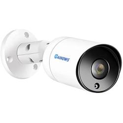 AIHOWS 5Mp PoE Bullet Security Camera System with 4Pcs IP Surveillance Camera,8CH H.265+ NVR Home Surveillance Video System Cover 2TB HDD for 24/7 Sound & Video Recording (1 pc 5mp Camera)