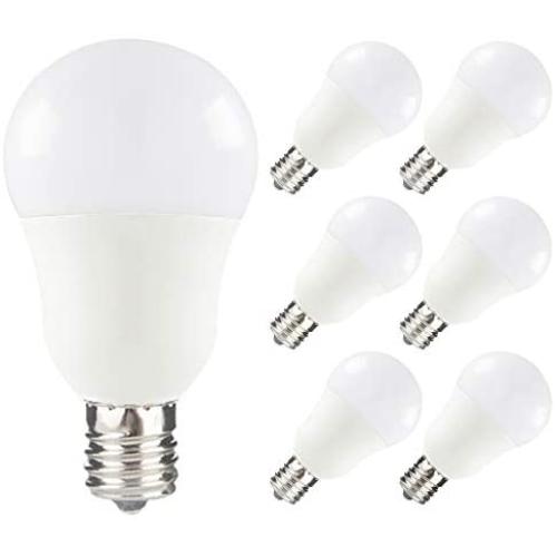 Yueximei E17 Globe Light Bulb, 5 Watt 40W Equivalent, 5000K Daylight, 450LM,Slender G14 LED Bulbs for Ceiling Fan, Chandelier Lighting, Not Dimmable, Pack of 6