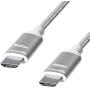 Amazon Basics 10.2 Gbps High-Speed 4K HDMI Cable with Braided Cord, 6-Foot, Silver