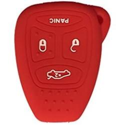 Red Silicone Rubber Keyless Entry Remote Key Fob Case Skin Cover Protector fit for 2006 2007 MITSUBISHI