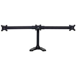 Tyke Supply Triple Monitor Stand Free Standing Curved Arm