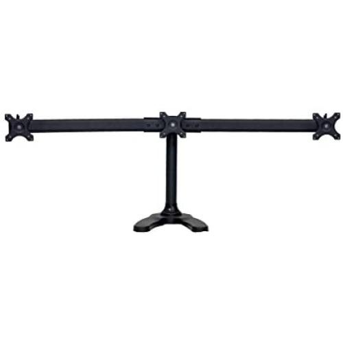 Tyke Supply Triple Monitor Stand Free Standing Curved Arm
