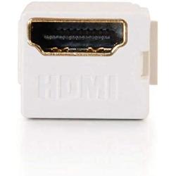 C2G 03345 Snap-In HDMI F/F Keystone Insert Module, TAA Compliant, White