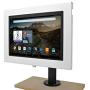 TABcare Locking Security Metal Case for Amazon Fire HD 10 2015/2017 Used as Kiosk, POS, Store, Show Display (White, VESA & Wall Mount)