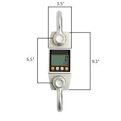 Hyindoor Digital Hanging Scale 3000kg/6000lb Industrial Heavy Duty Crane Scale Smart High Accuracy Electronic Crane Scale