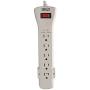 Tripp Lite 7 Outlet Surge Protector Power Strip, 15ft. Extra Long Cord, Right Angle Plug, Fax/Modem Protection, RJ11, 75K Insurance & (SUPER7TEL15)