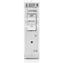 Leviton LB120-S 20 Amp, 1-Pole Plug-on Smart Standard Branch Circuit Breaker, 120 VAC, White