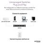 NETGEAR 5-Port Gigabit Ethernet Unmanaged PoE Switch (GS305P) - with 4 x PoE @ 55W, Desktop, Sturdy Metal Fanless Housing