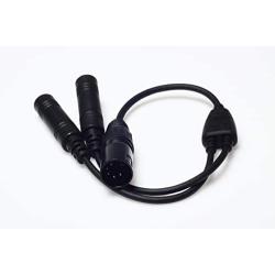 Wirenest GA Twin Plug to Airbus XLR Headset Adapter