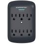 Monster Wall Tap Surge Protector - Power Surge Protector with Wall Mount - Heavy Duty Protection with up to 6 AC - Ideal for Computers, Home Theatre, Home Appliance and Office Equipment
