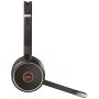 Jabra Evolve 75 UC Stereo Wireless Bluetooth Headset / Music Headphones Including Link 370 (U.S. Retail Packaging), Black