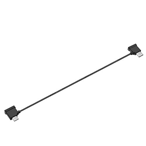 Hanatora 11.8 Inch USB C to iOS Nylon Braided Remote Controller Cable for DJI Mini 2/Mavic Air 2, 1FT OTG Tablet Phone Extension RC Data Cord(iOS Connector)
