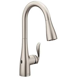 Moen 7594EWSRS Arbor Motionsense Wave Sensor Touchless One-Handle Pulldown Kitchen Faucet Featuring Power Clean , Spot Resist Stainless
