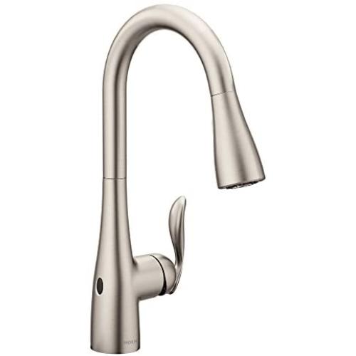 Moen 7594EWSRS Arbor Motionsense Wave Sensor Touchless One-Handle Pulldown Kitchen Faucet Featuring Power Clean , Spot Resist Stainless
