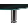 Monoprice Large Multimedia Desktop Stand - Black Glass (30.8 x 11in) Stand & Riser, Laptop Stand, Desktop TV Stand, Dual Monitors w/Height Adjustable Legs - Workstream Collection (116359)