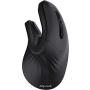 Bluetooth Ergonomic Mouse, Jelly Comb Advanced Vertical Wireless Bluetooth Mouse 2.4GHz Optical Vertical Mice, Easy Switch Between 2 Devices with Bluetooth and USB Connection MV045-Black