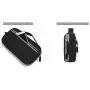 BAGSMART Electronic Organizer Travel Cable Organizer Bag Portable Electronic Accessories Bag for Cable, USB, Black and Grey