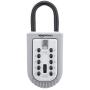 Amazon Basics Portable Key Storage Box - Push Button Combination Lock - Grey