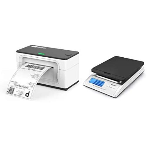 MUNBYN Label Printer with Shipping Scale for Shipping Package, UPS FedEx Mailing Weighing, Labeling