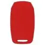 WEIBISS 2 Pack 6 Buttons Silicone Remote Key Fob Cover Protector Case Holder Skin Jacket for Dodge 2019 2020 2021 Ram 1500 Laramie Longhorn, Red Blue