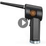 Cordless Air Duster, Battery Operated Computer Cleaning Duster, Portable Replaces Compressed Air Cans,10W Fast Charging, 6000mAh, Powerful 33000 RPM, No Gas for Computer, Keyboard, Car, Pet House