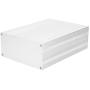 Good Heat Dissipation Split Type Matte Silver High Reliability Aluminum Project Box Sturdy Electronic Enclosure Case for Circuit Board Aluminum Case Industrial